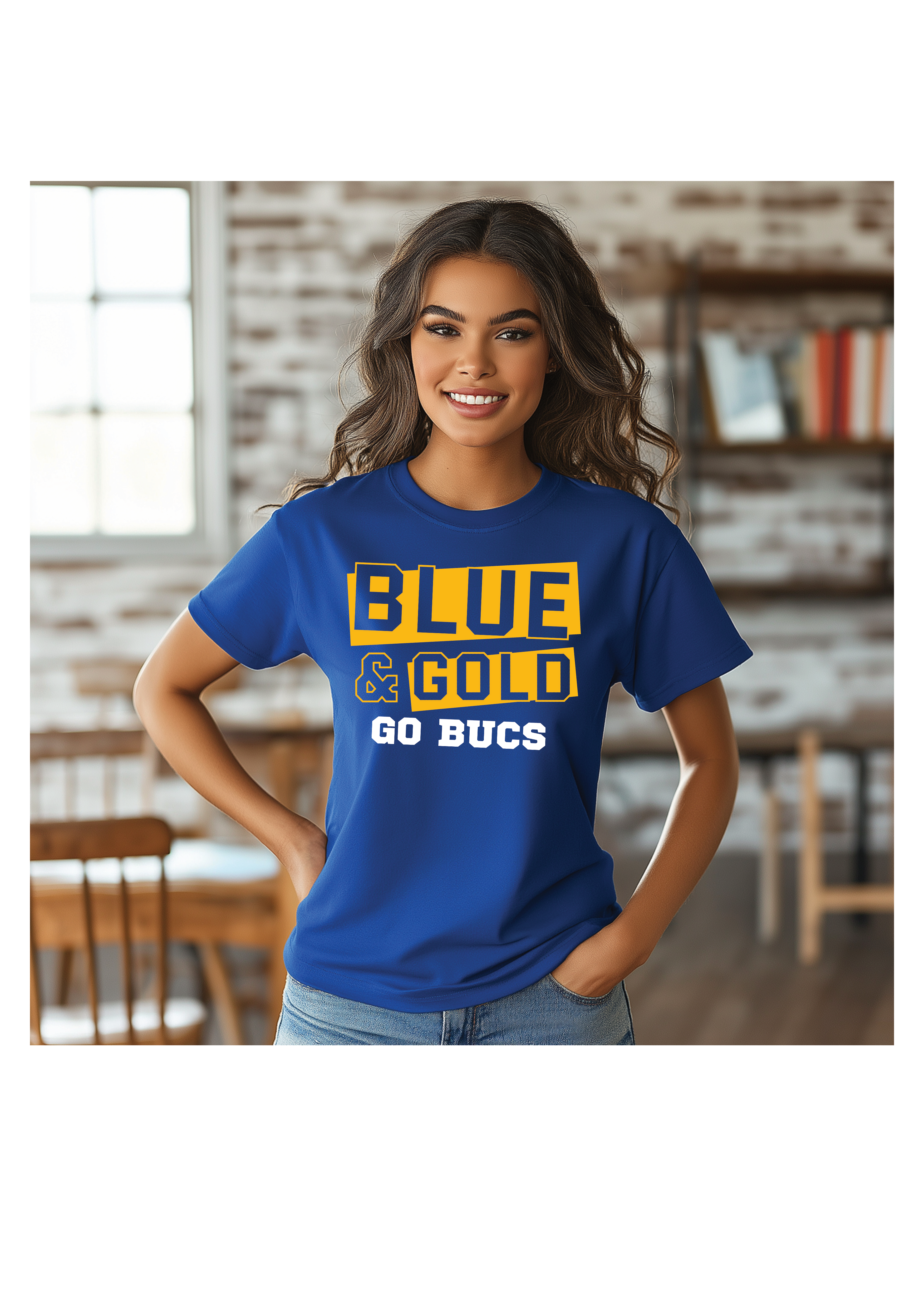 Blue and Gold- Go Bucs- YOUTH