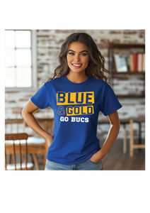 Blue and Gold- Go Bucs- ADULTS