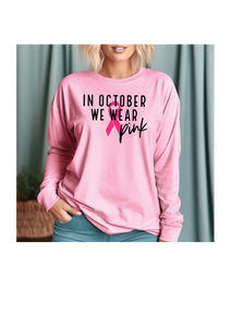 In October WE WEAR PINK