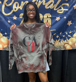 Load image into Gallery viewer, Rhinestone Embroidered T-shirt/ Sweatshirt + Spray-paint
